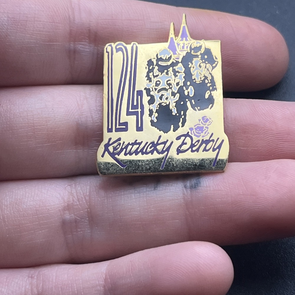 Kentucky Derby 124 Horse Racing Churchill Downs Lapel Hat Pin